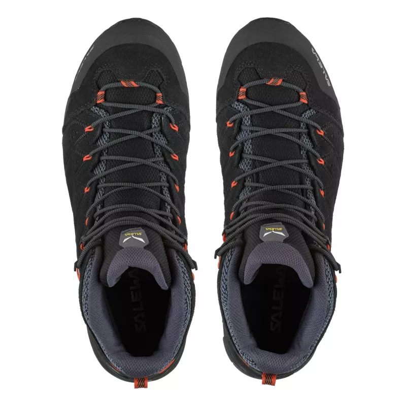 SALEWA Alp Mate Mid WP Wanderschuhe - Black Out/Fluo Orange - UK 11.5 (EU 46.5)
