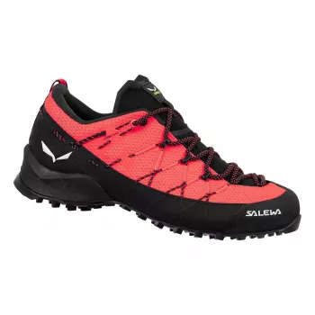 Salewa Wildfire 2 Women's Approach Shoes - Fluo Coral/Black, Size 36.5