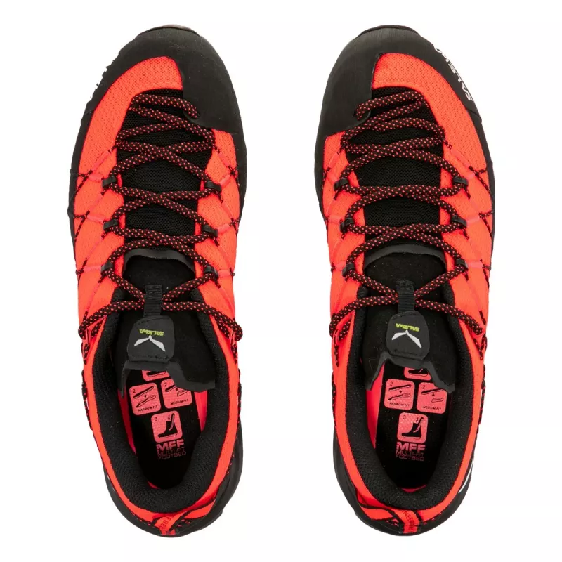 Salewa Wildfire 2 Women's Approach Shoes - Fluo Coral/Black, Size 36.5