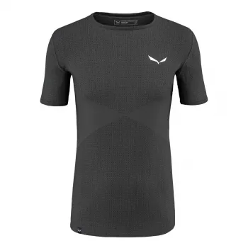 Salewa Zebru Medium Warm Merino T-Shirt Herren Onyx M