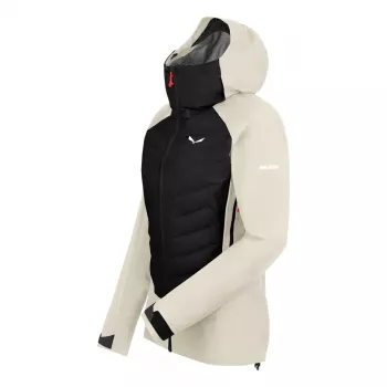 Women's Hybrid Jacket Salewa Sella PTX 3L Oatmeal