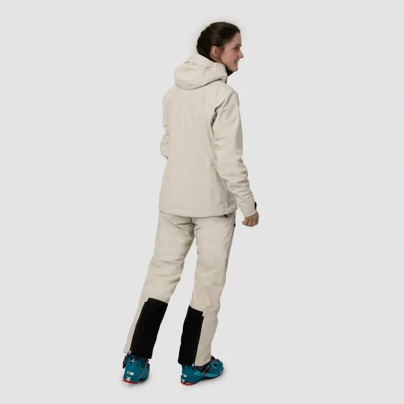 Women's Hybrid Jacket Salewa Sella PTX 3L Oatmeal