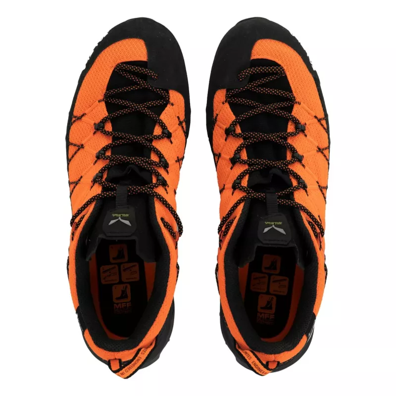 Salewa Wildfire 2 GTX Approach Shoes - Fluo Orange/Schwarz, Größe EU 46,5