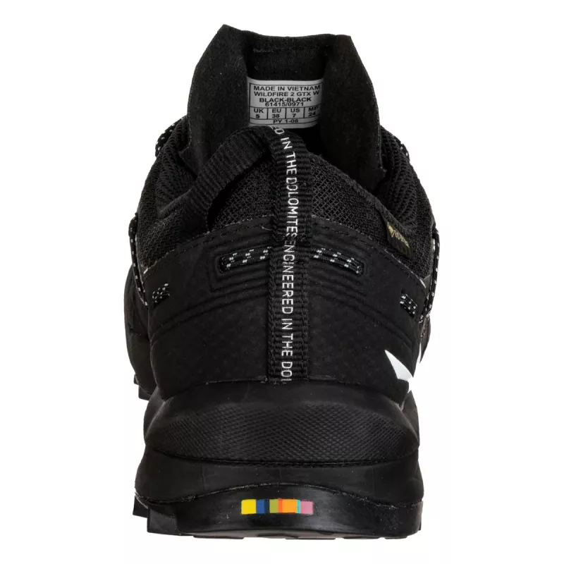 Salewa Wildfire 2 GTX Damen-Zustiegsschuhe - Schwarz/Schwarz, Größe 36