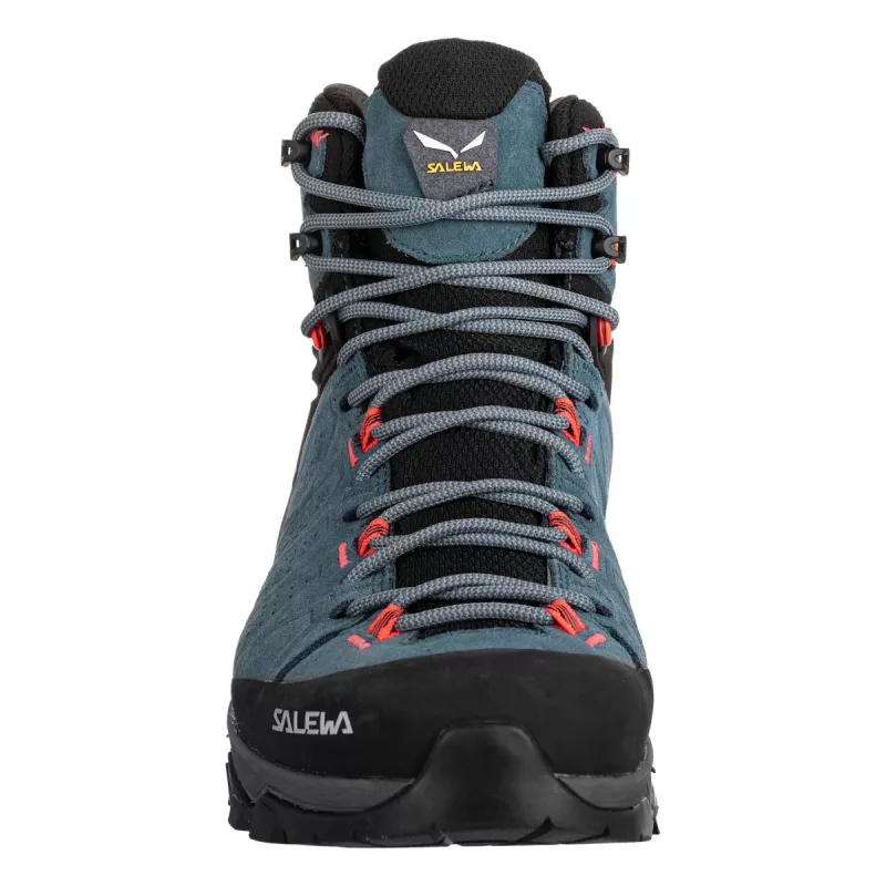 SALEWA Alp Trainer 2 Mid GTX Damen-Wanderstiefel - Java Blue/Fluo Coral - UK 4 (EU 36,5)