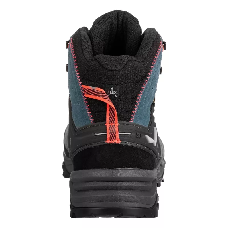 SALEWA Alp Trainer 2 Mid GTX Damen-Wanderstiefel - Java Blue/Fluo Coral - UK 5 (EU 38)