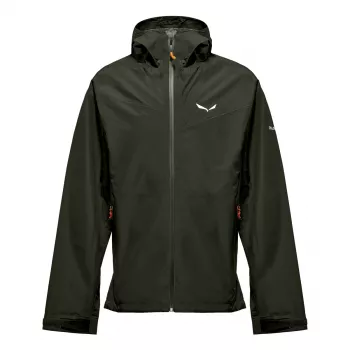 Salewa Puez Aqua 4 PTX 2.5L Regenjacke - Dark Olive (Größe S)