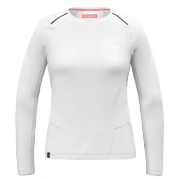 Salewa Pedroc Dry Tee Damen Technisches T-Shirt - Weiß, Größe M