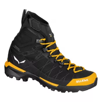 Salewa Ortles Light Mid PTX Hiking Boots Gold-Black UK 10 (EU 44.5)