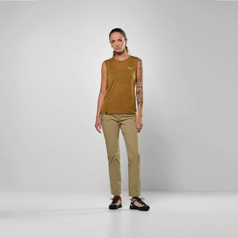 Salewa Eagle Minilogo Am Tank Top - Golden Brown - Größe M