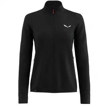 Salewa Puez Waffle Hybrid PL Jacket - Black Out - Women's - M
