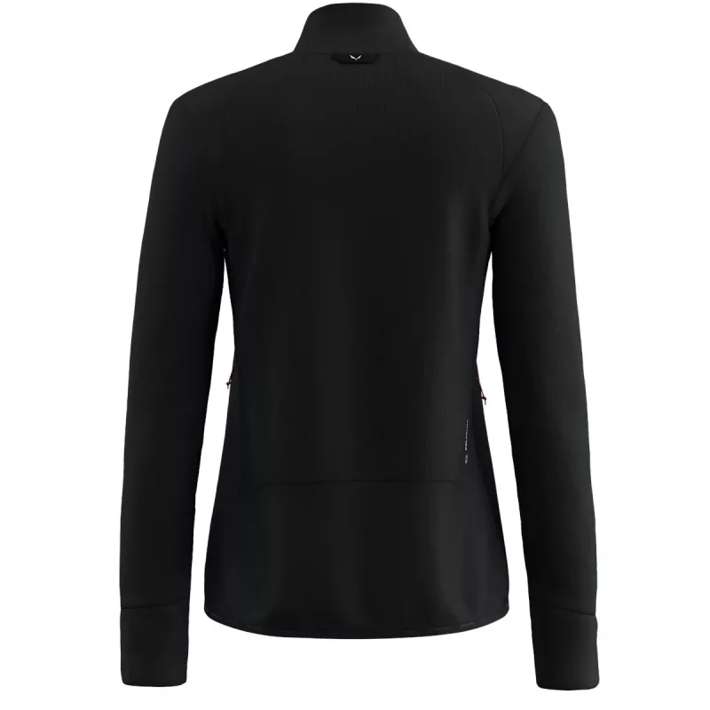 Salewa Puez Waffle Hybrid PL Jacket - Black Out - Women's - M