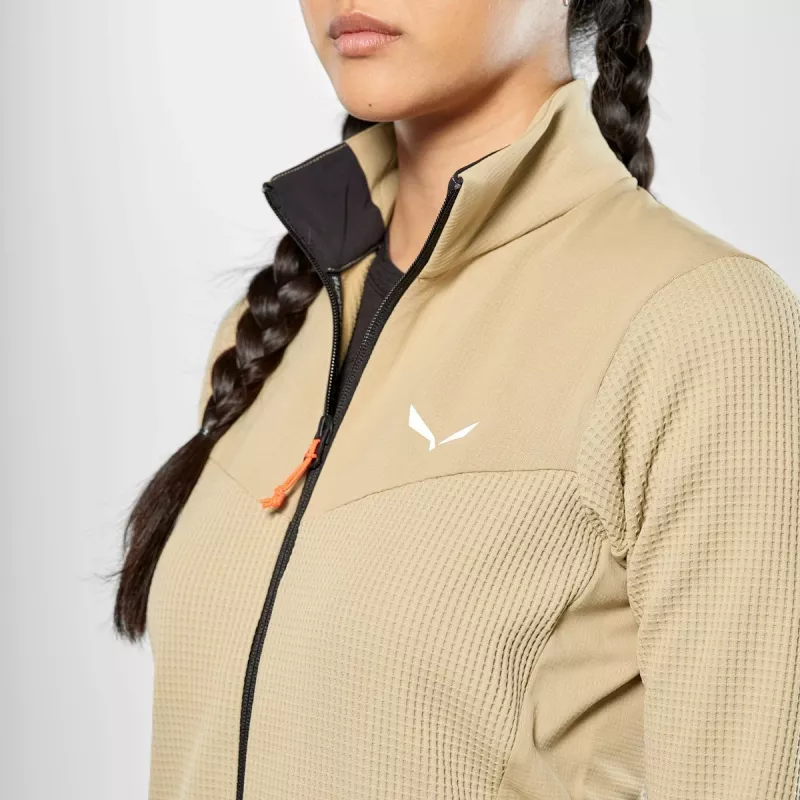 Salewa Puez Damen Hybrid Fleecejacke ohne Kapuze
