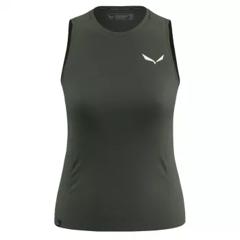 Women's Salewa Puez Dry Tanktop - M, Dark Olive