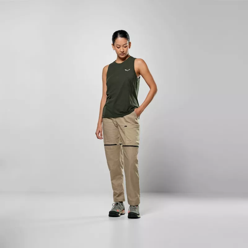 Women's Salewa Puez Dry Tanktop - M, Dark Olive