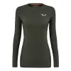 Women's Thermal Top Salewa Cristallo - Dark Olive