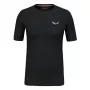 Salewa Cristallo Warm Merino Wool T-Shirt - Black Out, Größe S