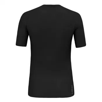 Salewa Cristallo Warm Merino Wool T-Shirt - Black Out, Größe S