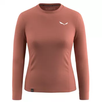 Women's Sweatshirt Salewa Puez Dry Tee - Etruscan Red