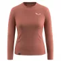 Women's Sweatshirt Salewa Puez Dry Tee - Etruscan Red