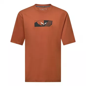Salewa Eagle Hybrid Loose T-Shirt - Coffee Brown, Größe L
