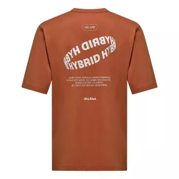 Salewa Eagle Hybrid Loose T-Shirt - Coffee Brown, Größe L