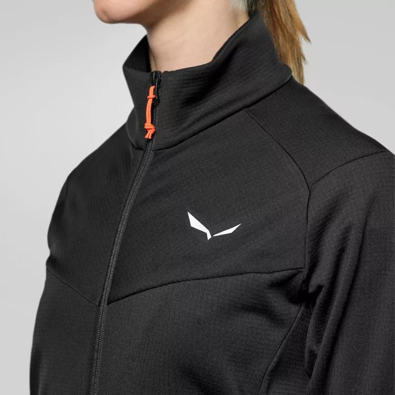 SALEWA Puez Cammino PL Damen Sweater - Black Out - Größe 42 (L)