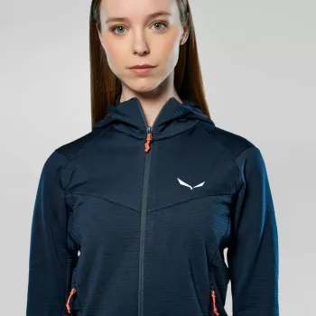 SALEWA Puez Altavia Fleece Hoody Navy Blazer Damen 36