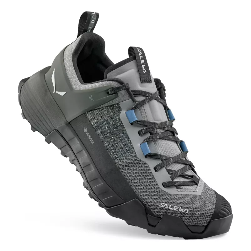 SALEWA Women's Approach Shoe UK 5 Alloy/Dark Olive GORE-TEX