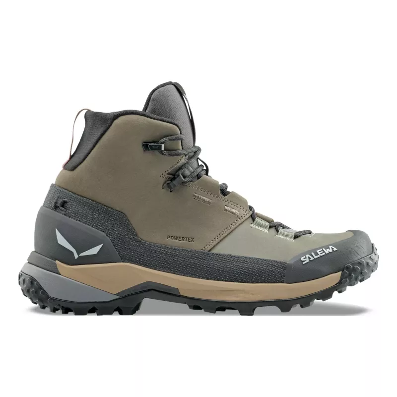 SALEWA Puez Leather Mid PTX Damen-Wanderschuhe - Bungee Cord / Onyx