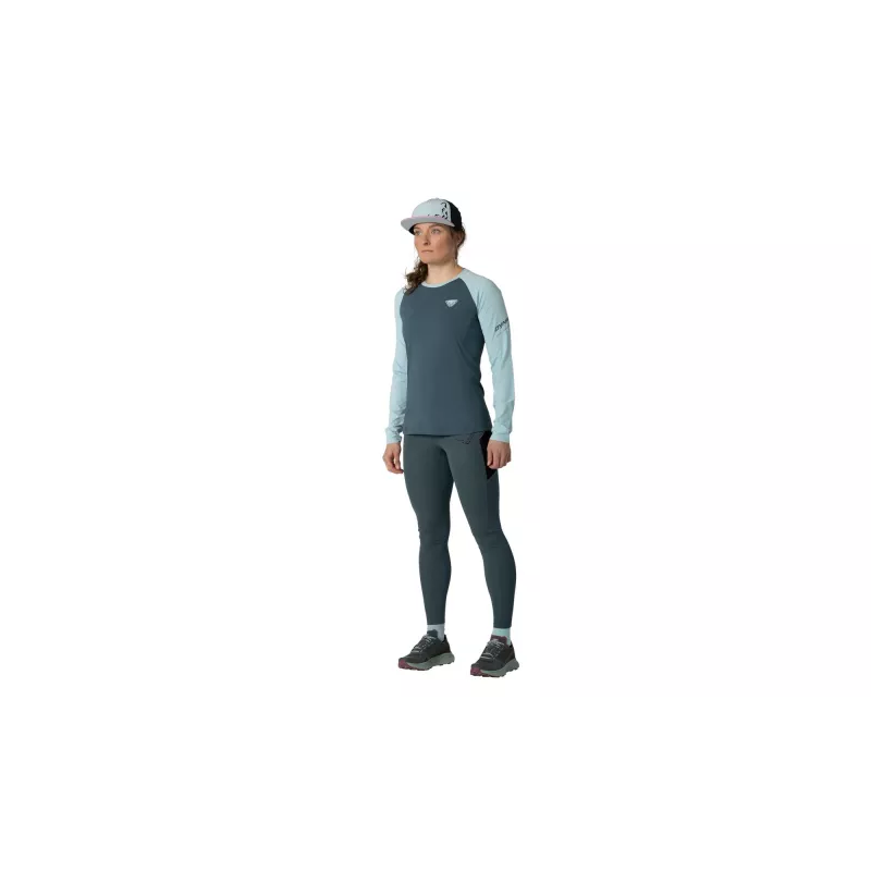 SALEWA Women's Dynafit Alpine Pro L/S Tee - Cloud Blue, Size L