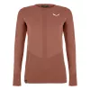 Salewa Zebru Medium Warm AMR L/S Tee Damen Baselayer Top - Etruskischrot, Größe L