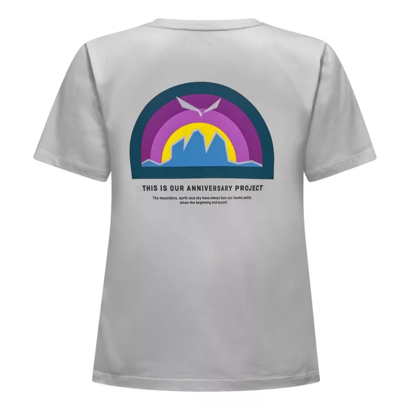 SALEWA Damen Eagle Anniversary Tee - Optical White