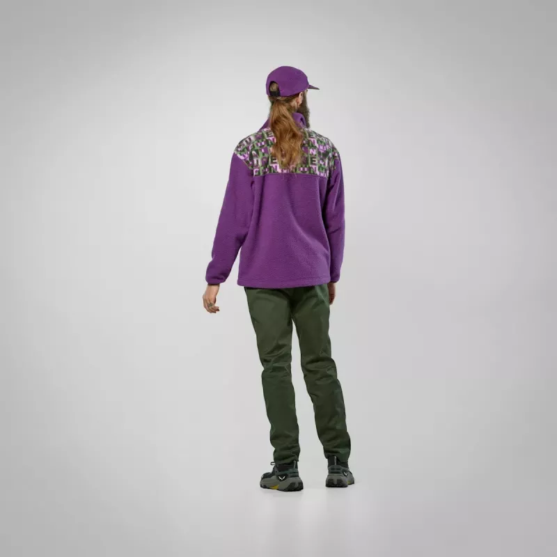 SALEWA Eagle Anniversary Full-Zip Fleece Sweatshirt Women's XS Plum