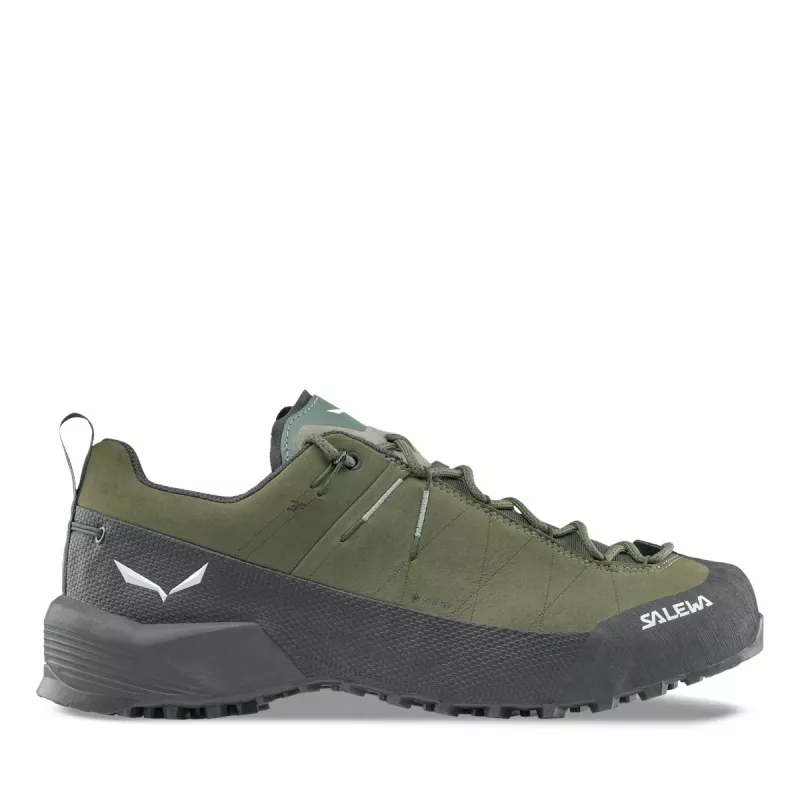 Salewa Wildfire Leather 2 GTX Approach Shoes - Faded Green/Black - EU 43