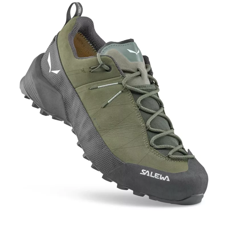 Salewa Wildfire Leather 2 GTX Approach Shoes - Faded Green/Black - EU 43