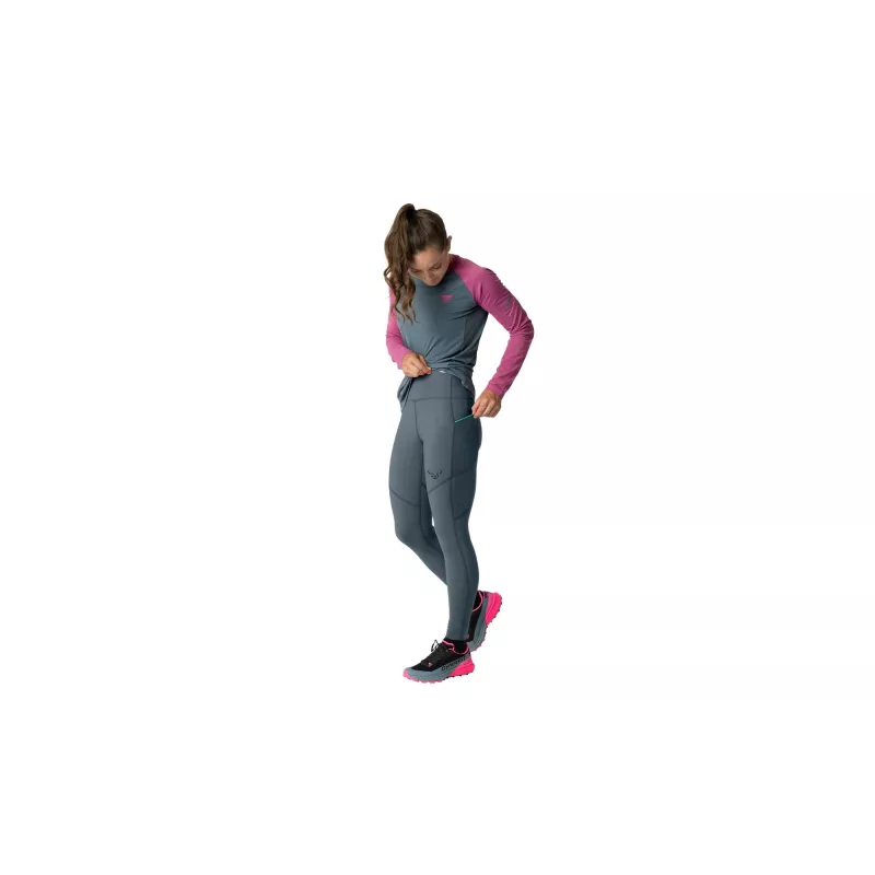 SALEWA Women's Dynafit Ultra Tights Running Leggings - Cinder - Size M