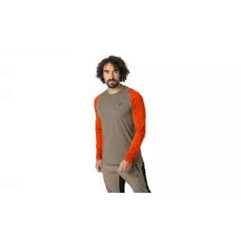 SALEWA Longsleeve Dynafit Transalper L/S Tee - Fallen Rock Größe M
