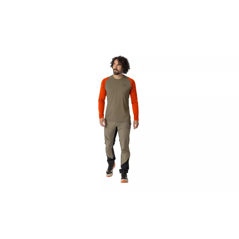 SALEWA Longsleeve Dynafit Transalper L/S Tee - Fallen Rock Größe M