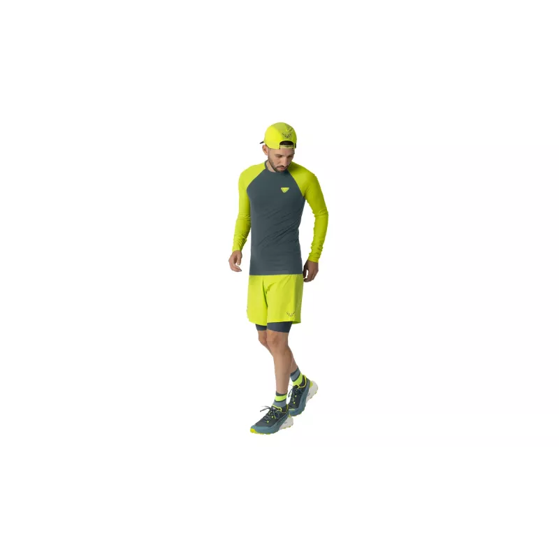 Salewa Dynafit Ultra S-Tech L/S Tee - Ultra Yellow, Größe S/M