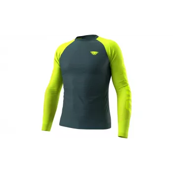 SALEWA Dynafit Ultra S-Tech L/S Tee - Ultra Yellow, Größe L/XL
