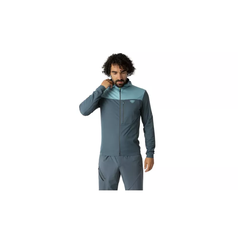Dynafit Traverse Thermal Hooded Jacket Kapuzenjacke, Smoke Blue, M