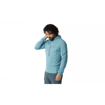 Dynafit Traverse Thermal 1/2 Zip Sweatshirt mit Halbreißverschluss, Rauchblau, L