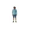 Dynafit Traverse Thermal 1/2 Zip Sweatshirt mit Halbreißverschluss, Rauchblau, L