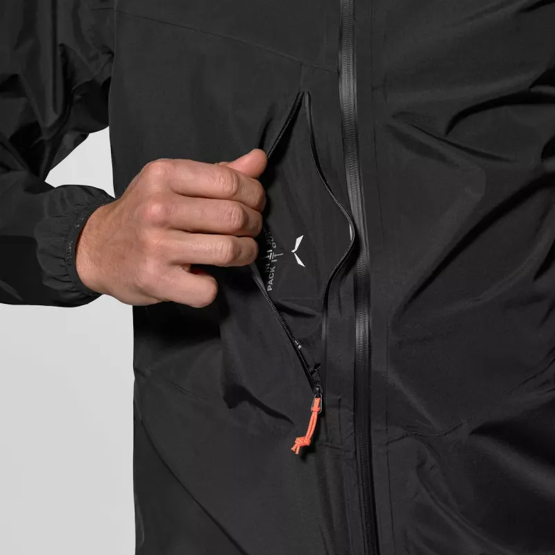 Salewa Agner 3 PTX 3L Jacket - Black Out, Größe XL