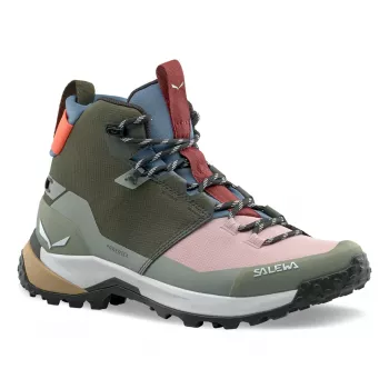 Salewa Puez 2 Mid PTX Damen-Wanderschuhe - Dark Olive/Shadow - UK 6 (EU 39)