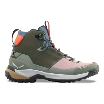 Salewa Puez 2 Mid PTX Damen-Wanderschuhe - Dark Olive/Shadow - UK 6 (EU 39)