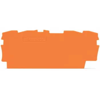 WAGO 2002-1492 Abschluss- und Zwischenplatte, orange, 0,8 mm Dicke