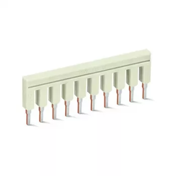 WAGO 2002-410 Push-in-Jumper, 10-fach, isoliert, lichtgrau