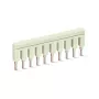 WAGO 2002-410 Push-in-Jumper, 10-fach, isoliert, lichtgrau